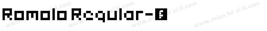 Romolo Regular字体转换